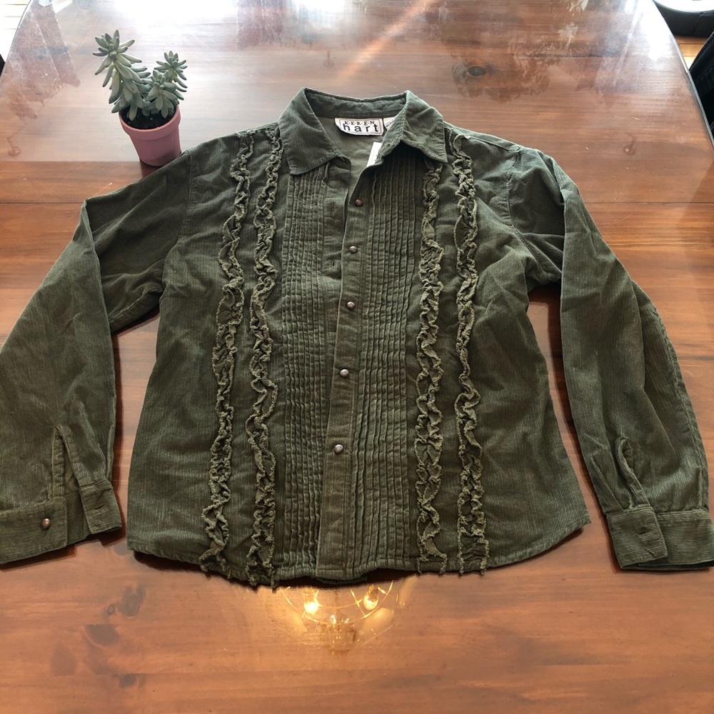 Keren Hart Button Up Sweater Jacket